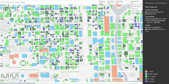 Cook County Solar Map