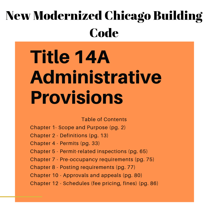 Dissecting the Modernized Chicago Building Code: Administrative Provision