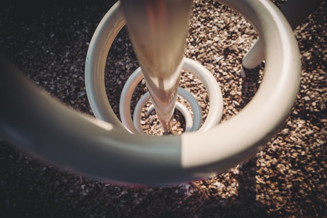 twirl pole on playground