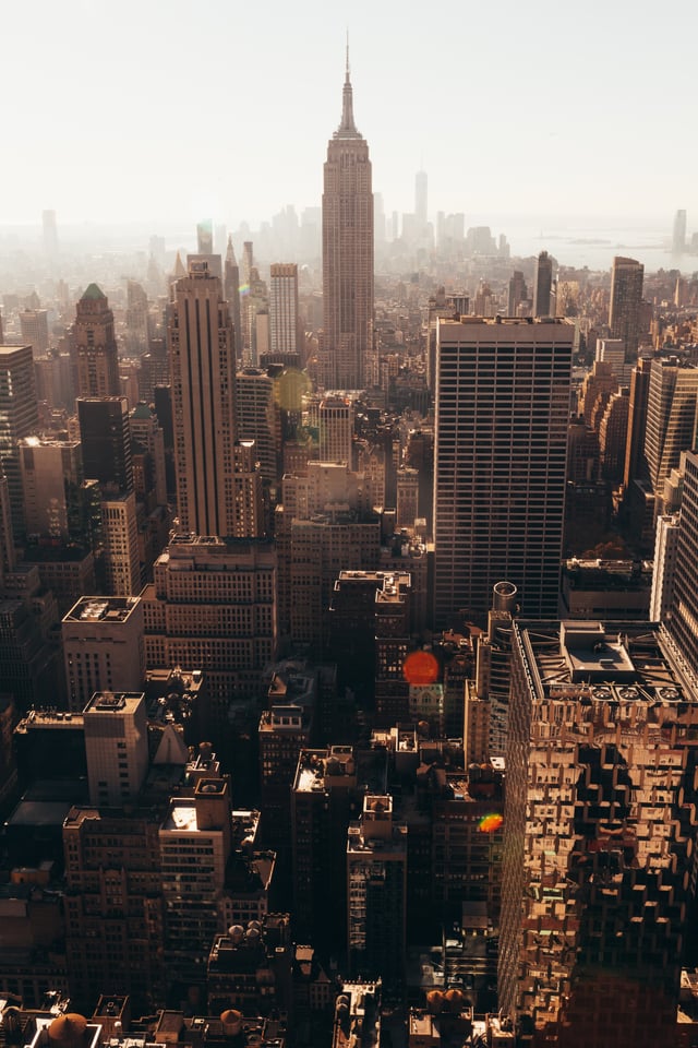 New York City with Empire State Building