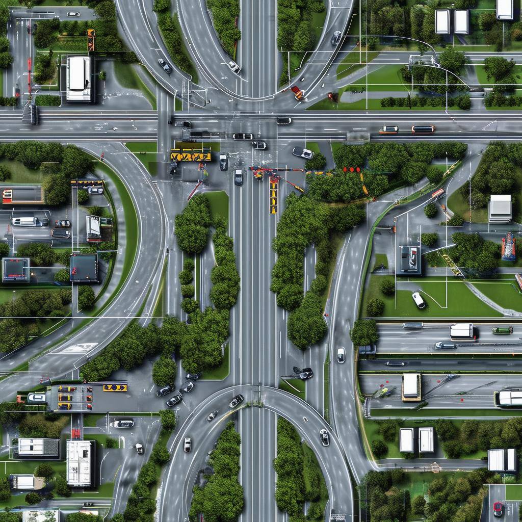 traffic control plans highway depiction